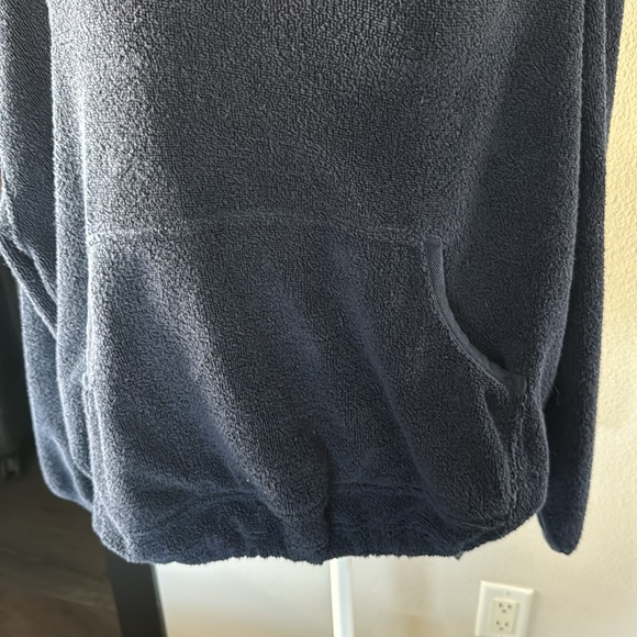 Tory Burch Navy Blue Terry Pullover Sweatshirt - Picture 2 of 4